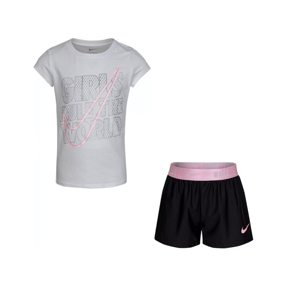 Girl’s Nike shirt and shorts set